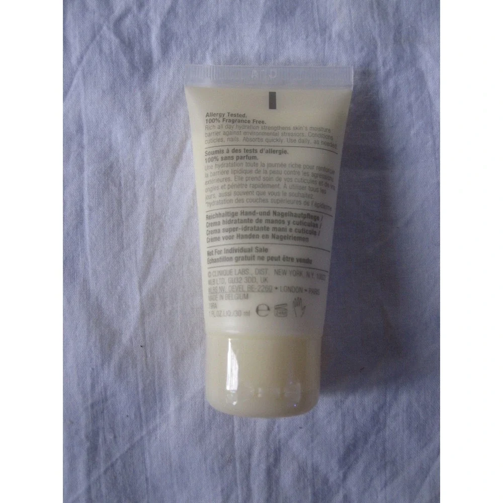 NEW‎ Clinique Deep Comfort Hand and Cuticle Cream Hydrating Lotion 1 fl oz tube!